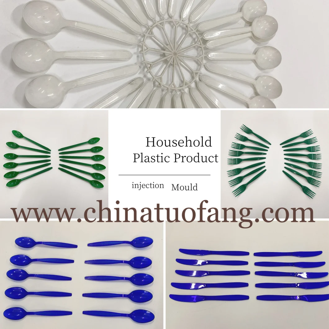 Plastic cutlery Spoon Knife Fork Hot Runner Injection Mould